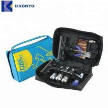 tire repair kit has CO2 gas cylinder